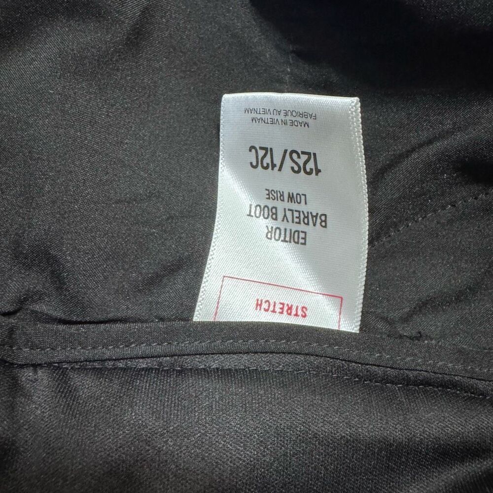 Express Black Editor Barely Boot Low Rise Dress P… - image 5